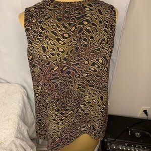 Tory Burch, Women’s S, Animal Print, Adjustable Color: Brown/Black